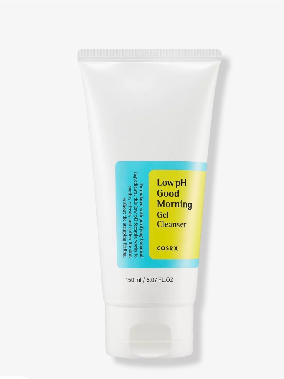 COS Low-pH Gel Cleanser - White with Yellow & Aqua Label